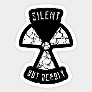 Silent But Deadly Radiation Symbol Sticker